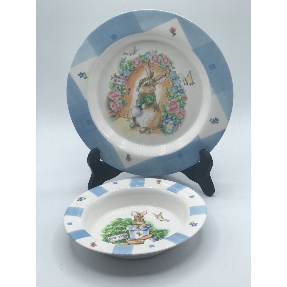 Pfaltzgraff‎ Selandia Melamine Plate w/Bowl Childs Set